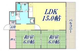 飛鳥グランドパレスの物件間取画像